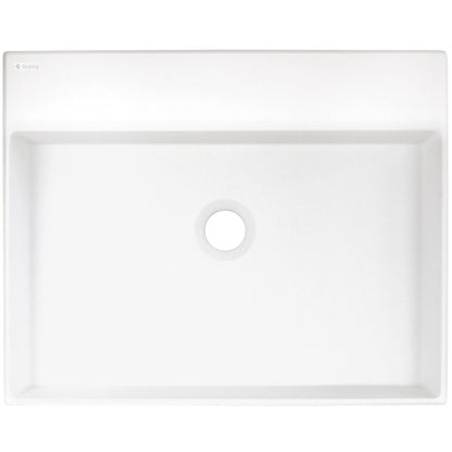 Granite washbasin, countertop, with tap shelf - 500x400 mm