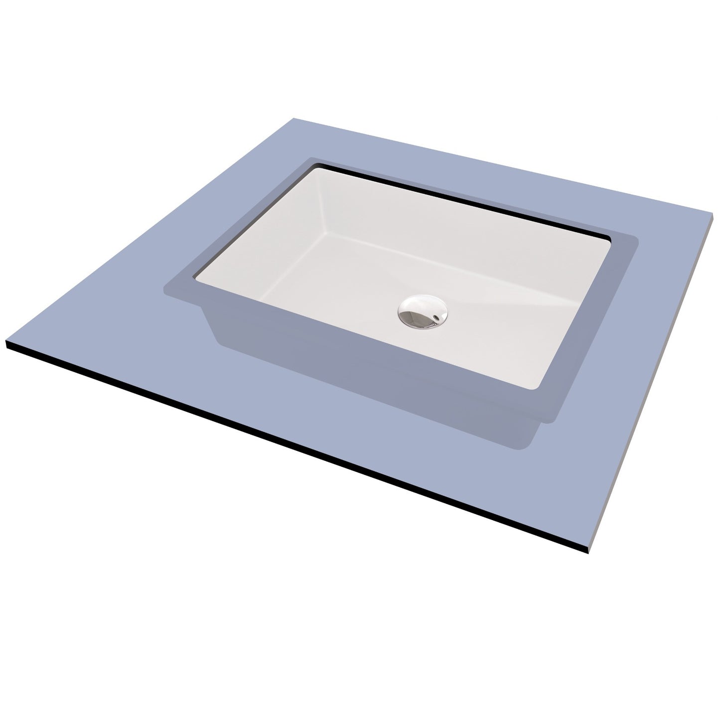 Granite washbasin, undermount/inset