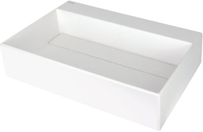 Granite washbasin, countertop, with tap shelf - with cover plate
