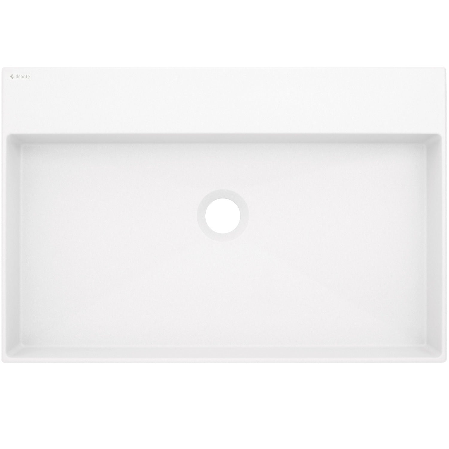 Granite washbasin, countertop, with tap shelf - 60x40 cm
