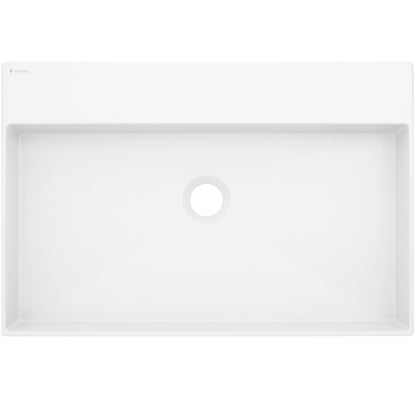 Granite washbasin, countertop, with tap shelf - 60x40 cm