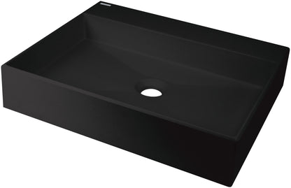 Granite washbasin, countertop, with tap shelf - 500x400 mm