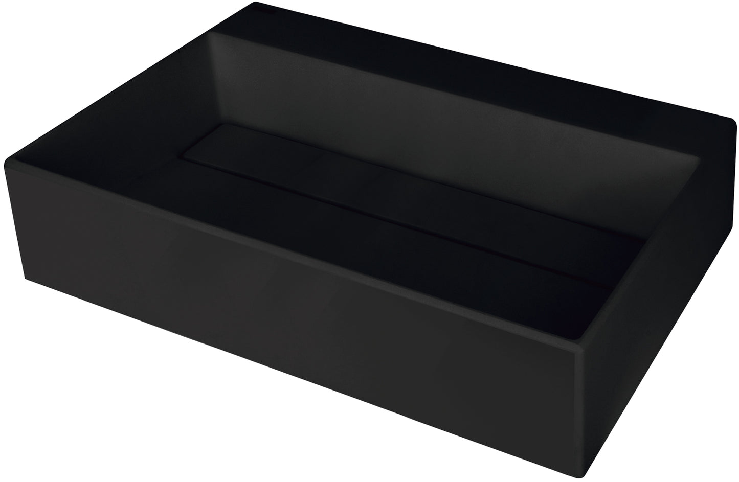 Granite washbasin, countertop, with tap shelf - with cover plate
