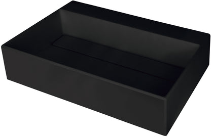 Granite washbasin, countertop, with tap shelf - with cover plate