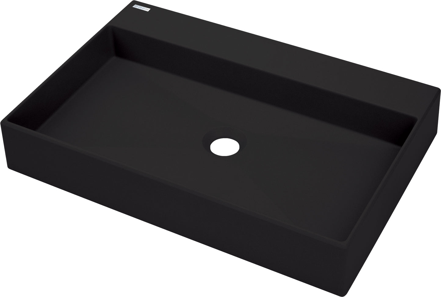 Granite washbasin, countertop, with tap shelf