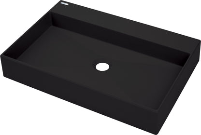 Granite washbasin, countertop, with tap shelf