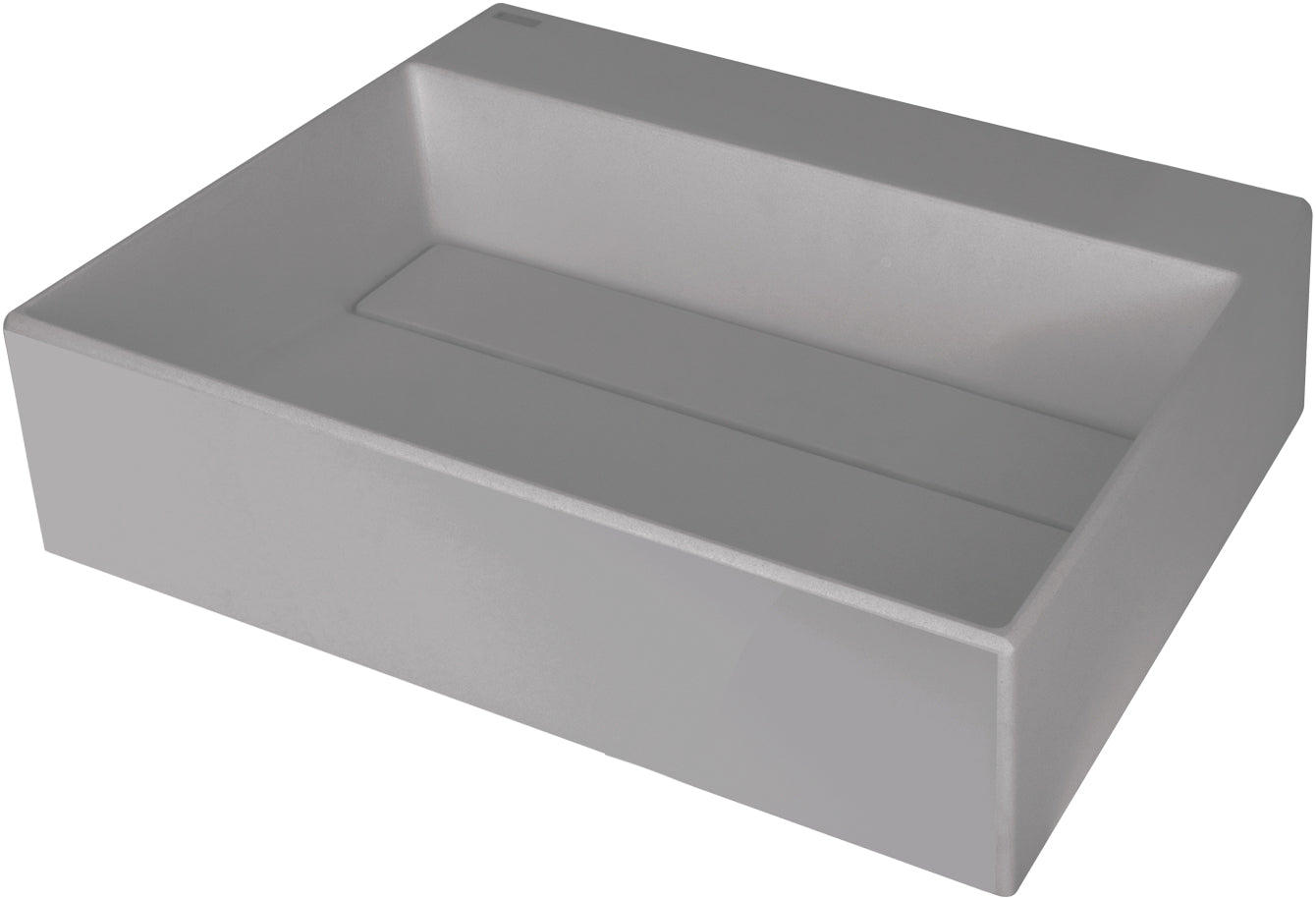 Granite washbasin, countertop, with tap shelf - with cover plate