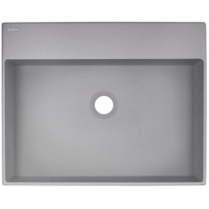 Granite washbasin, countertop, with tap shelf - 500x400 mm