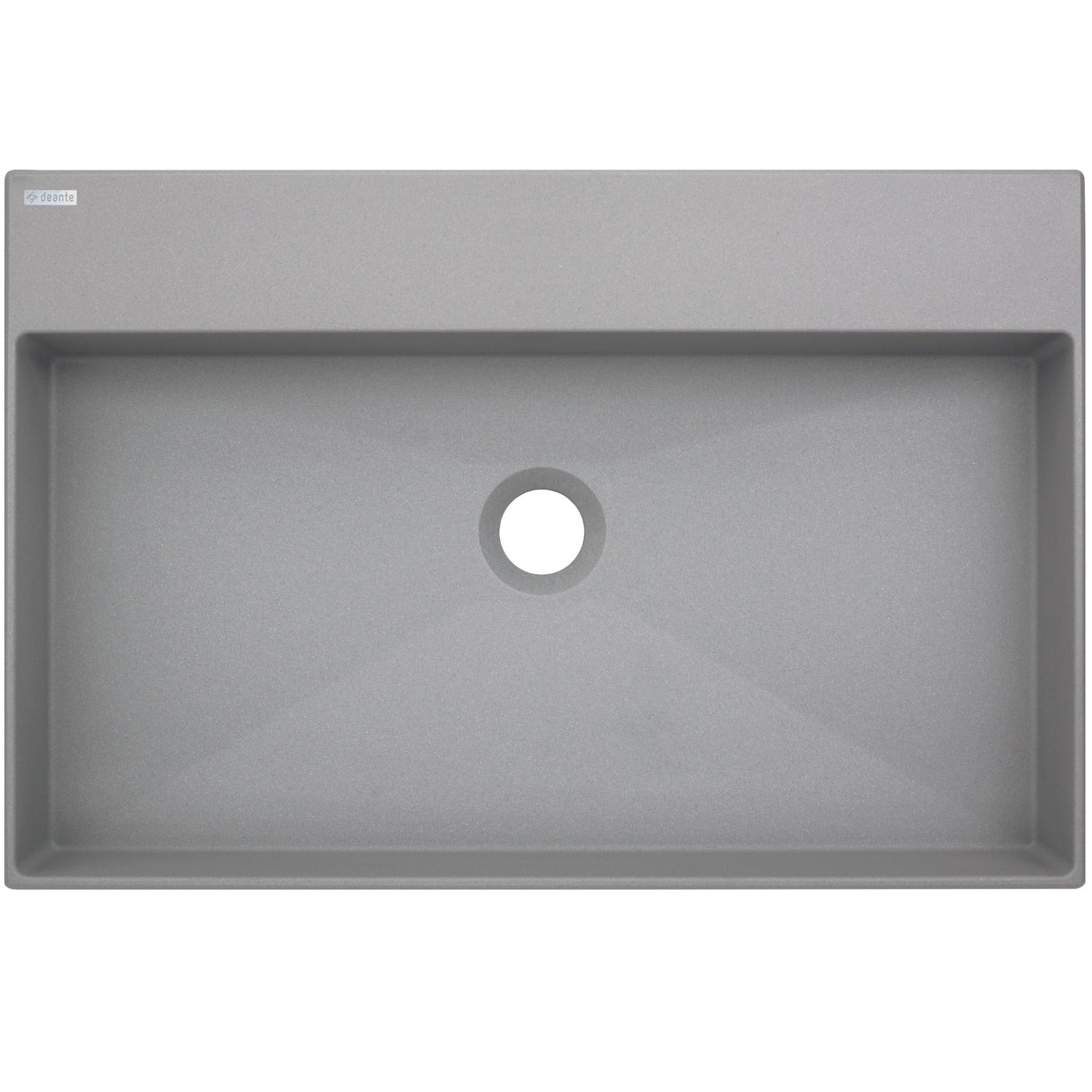 Granite washbasin, countertop, with tap shelf - 60x40 cm