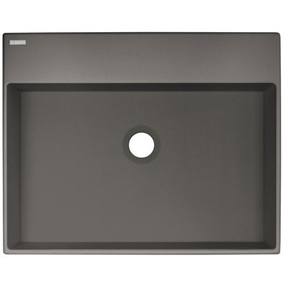 Granite washbasin, countertop, with tap shelf - 500x400 mm