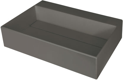 Granite washbasin, countertop, with tap shelf - with cover plate