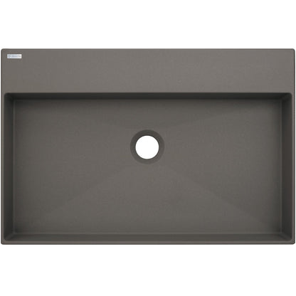 Granite washbasin, countertop, with tap shelf - 60x40 cm