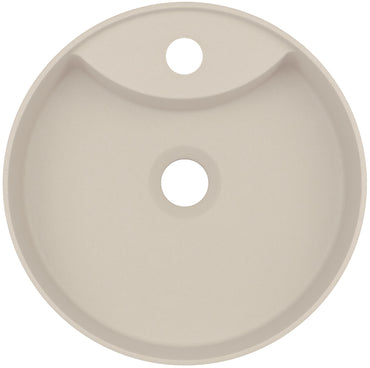 Granite washbasin, countertop, with tap shelf