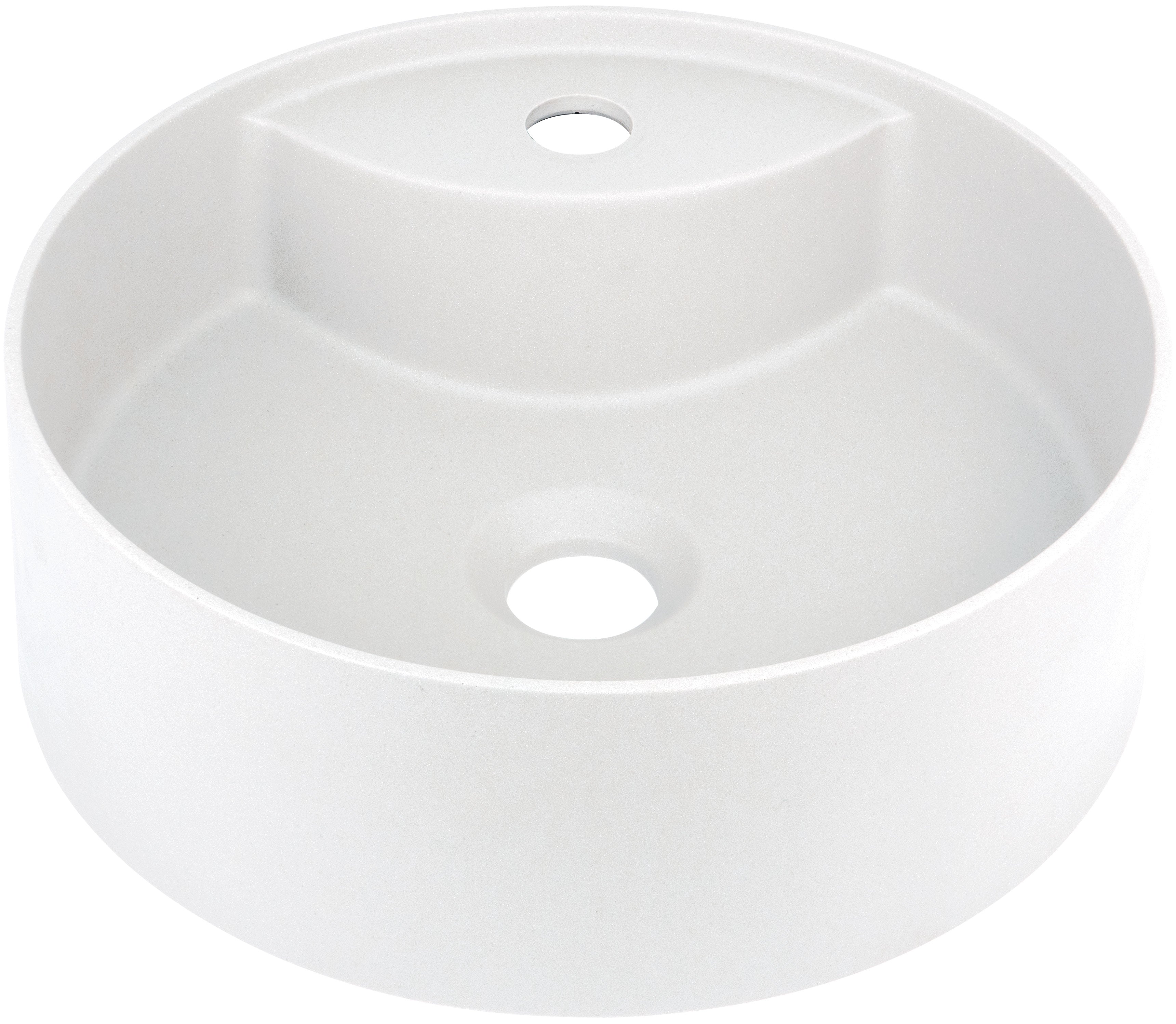 Granite washbasin, countertop, with tap shelf