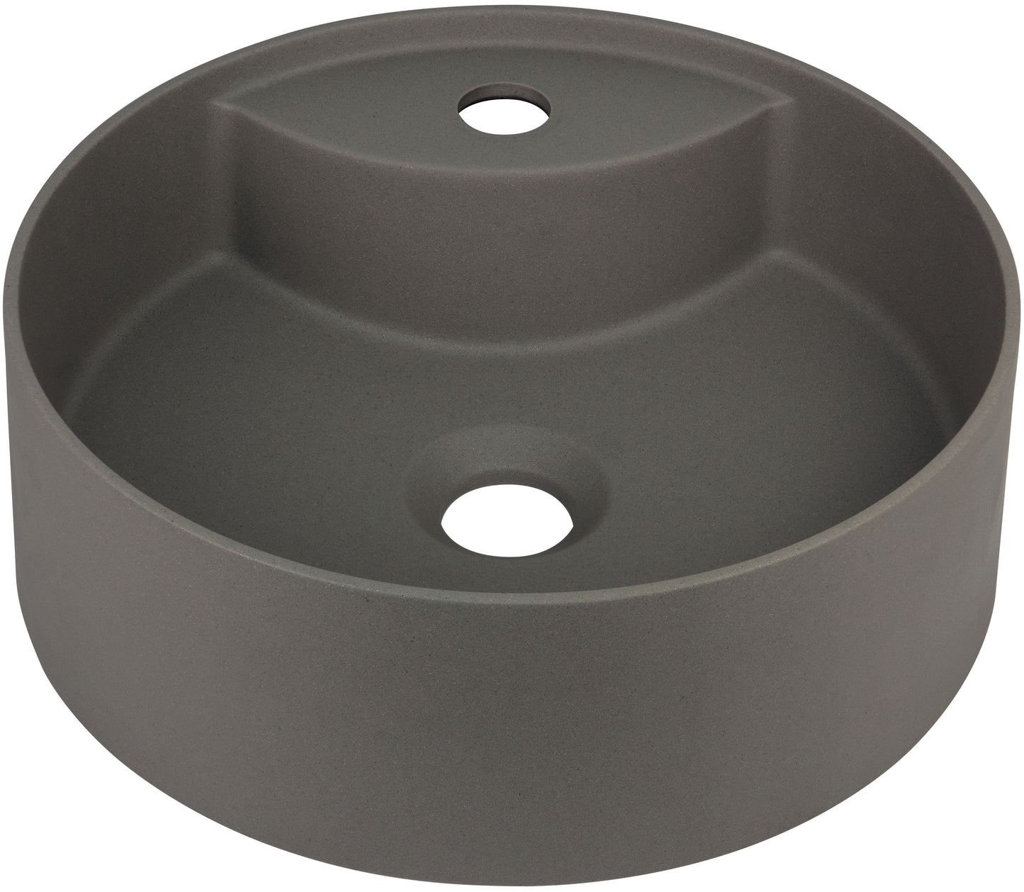 Granite washbasin, countertop, with tap shelf