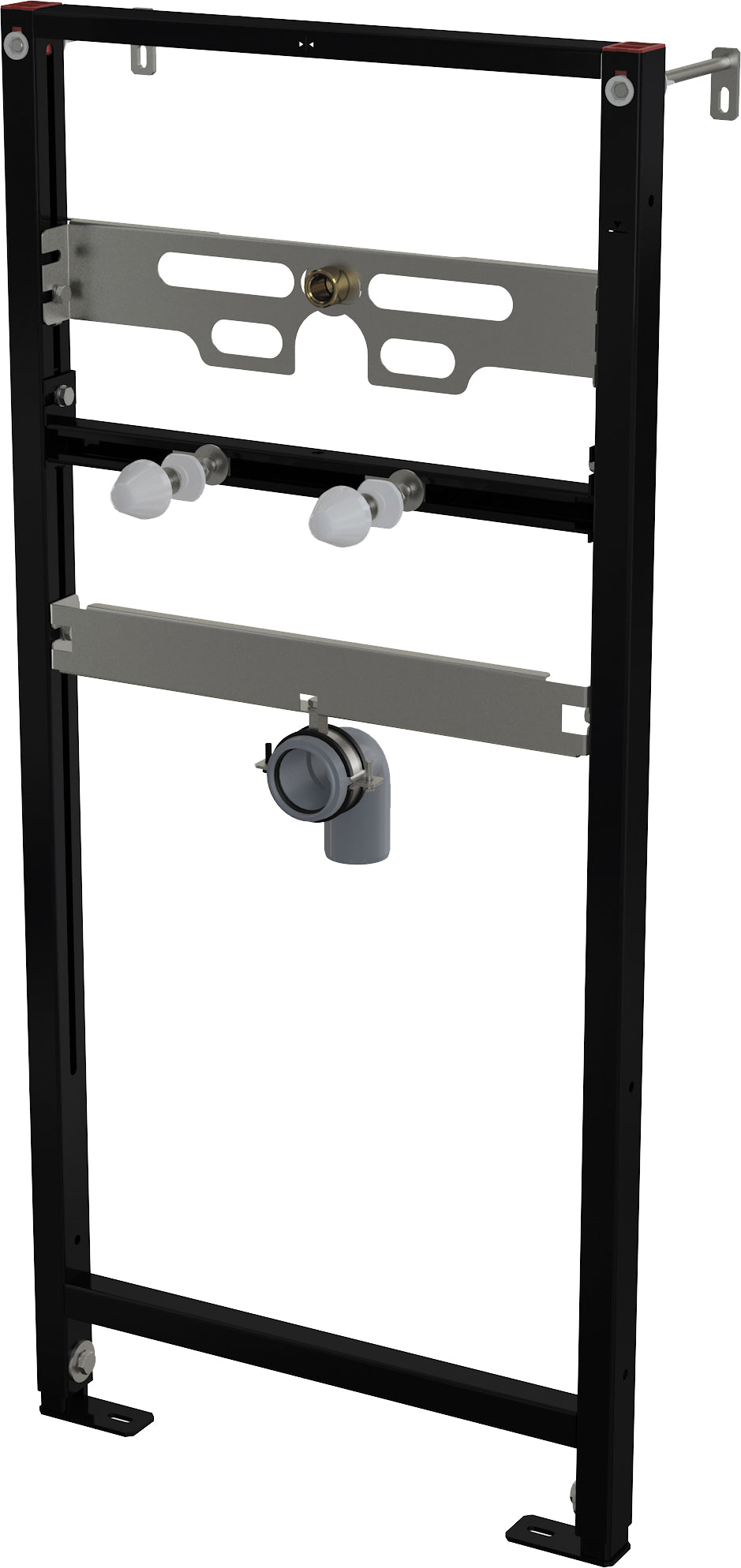 Concealed frame, for urinal