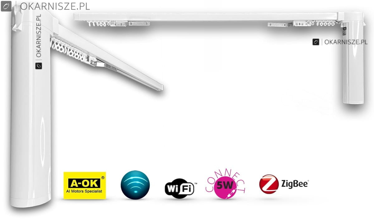 Electric curtain rod AOK AM75 (more power, Smart Home)