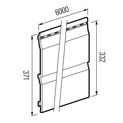VOX Kerrafront FS-202 Double Plank Cladding (6m)