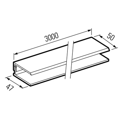 VOX Fronto FS-252 Top Edge Trim - (2-Part)