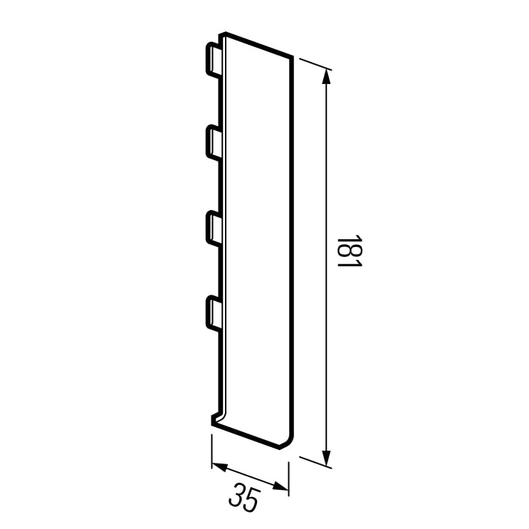 VOX J-201 Joint Cover for Vinyl Siding 10pcs