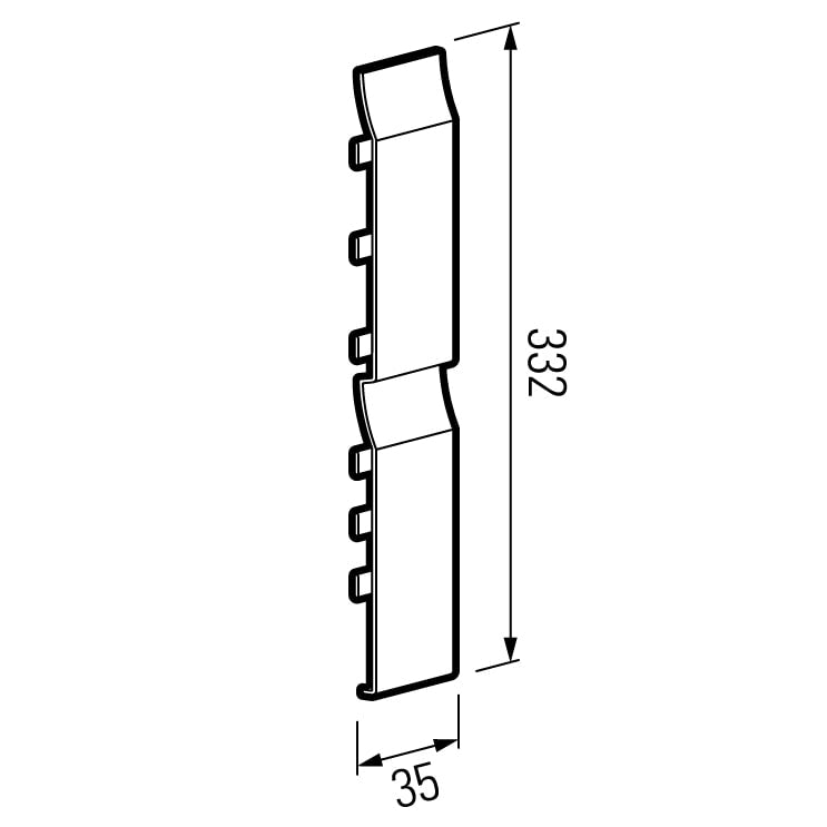 VOX J-202 Joint Cover for Vinyl Siding 10pcs