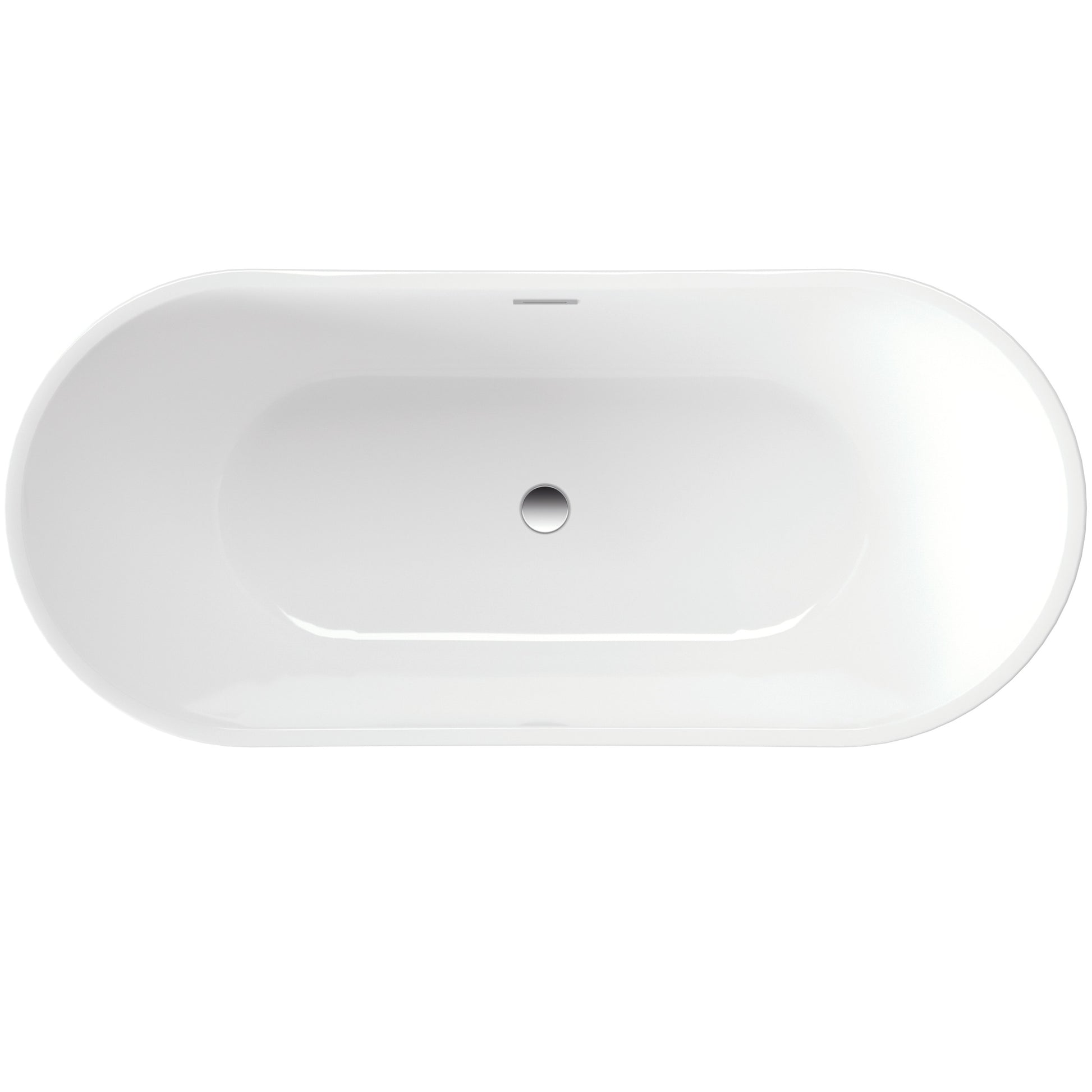Acrylic bathtub, freestanding, oval - 150 cm