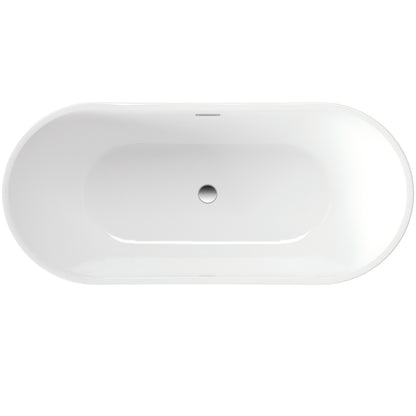 Acrylic bathtub, freestanding, oval - 160 cm