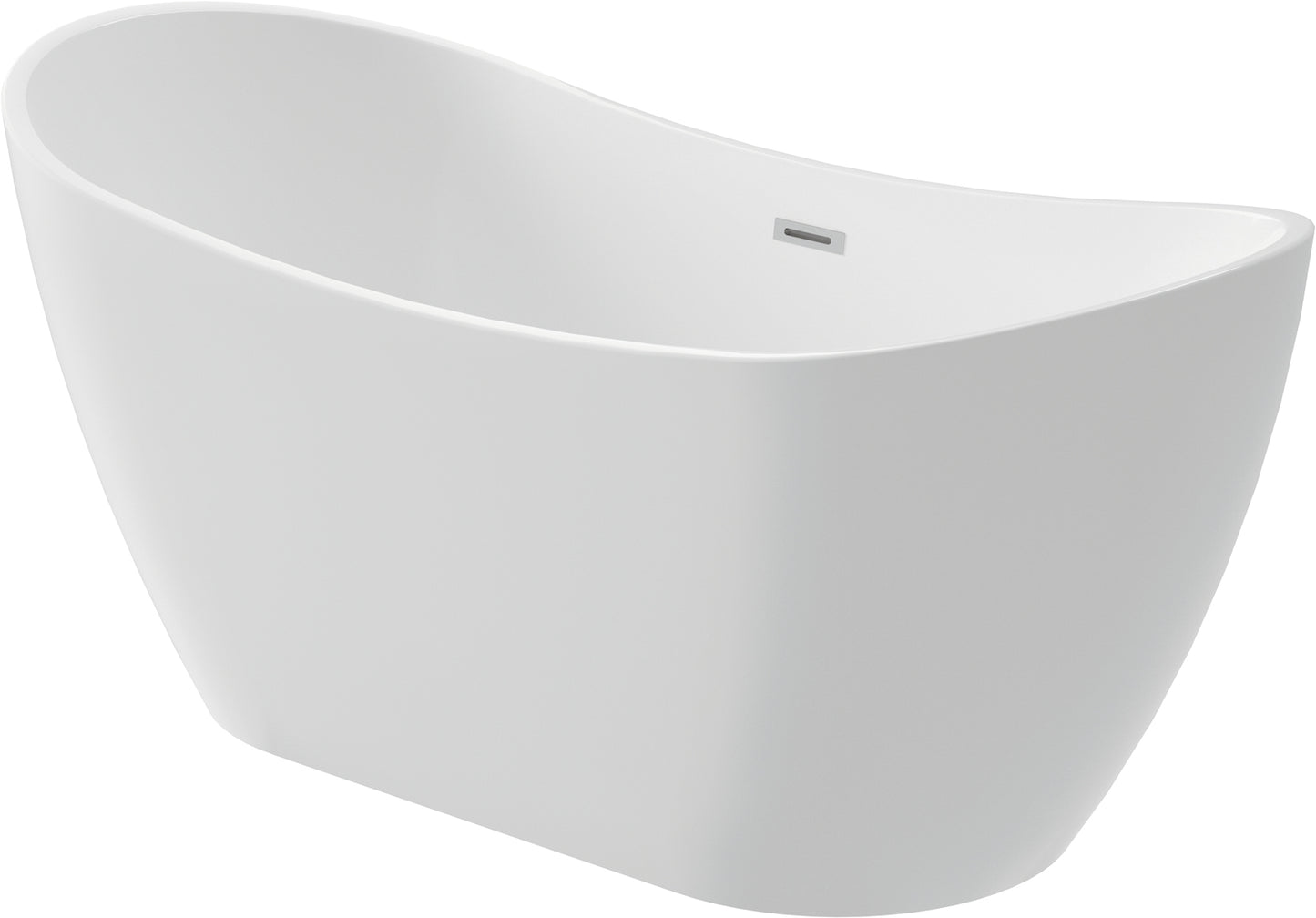 Acrylic bathtub, freestanding, oval - 170 cm