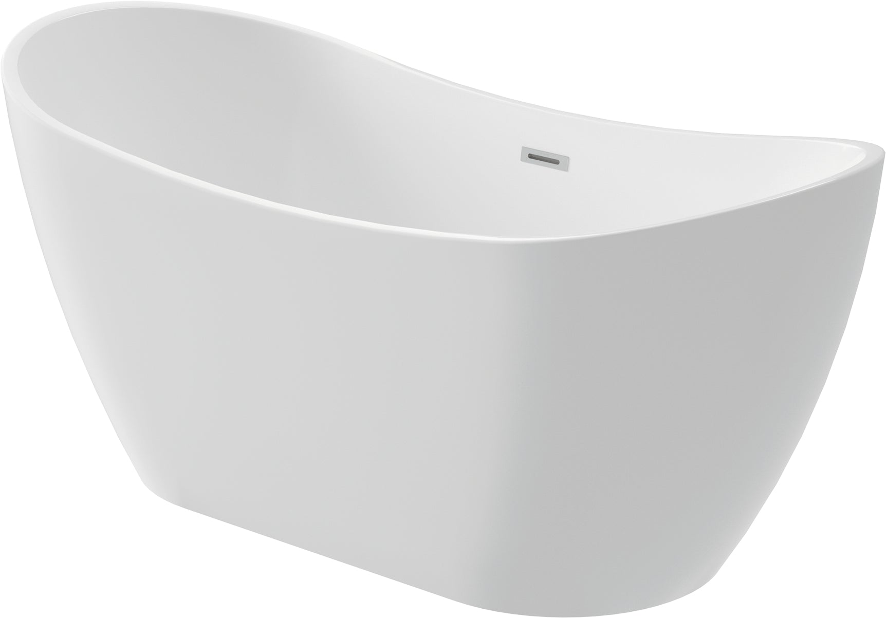 Acrylic bathtub, freestanding, oval - 170 cm