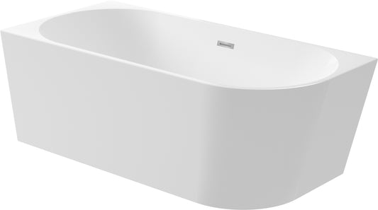 Acrylic bathtub, corner/free-standing, left - 170 cm