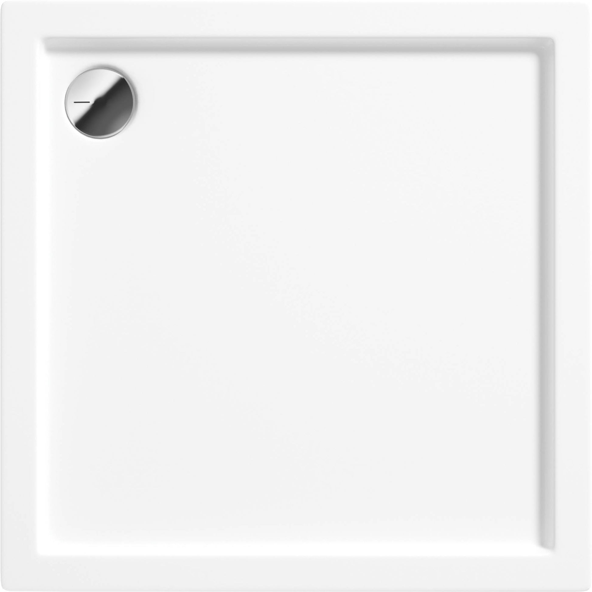 Acrylic shower tray, square, 90 cm