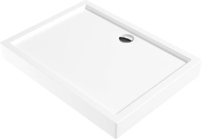 Acrylic shower tray, rectangular, 120x90 cm