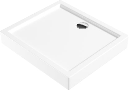 Acrylic shower tray, rectangular, 80x90 cm