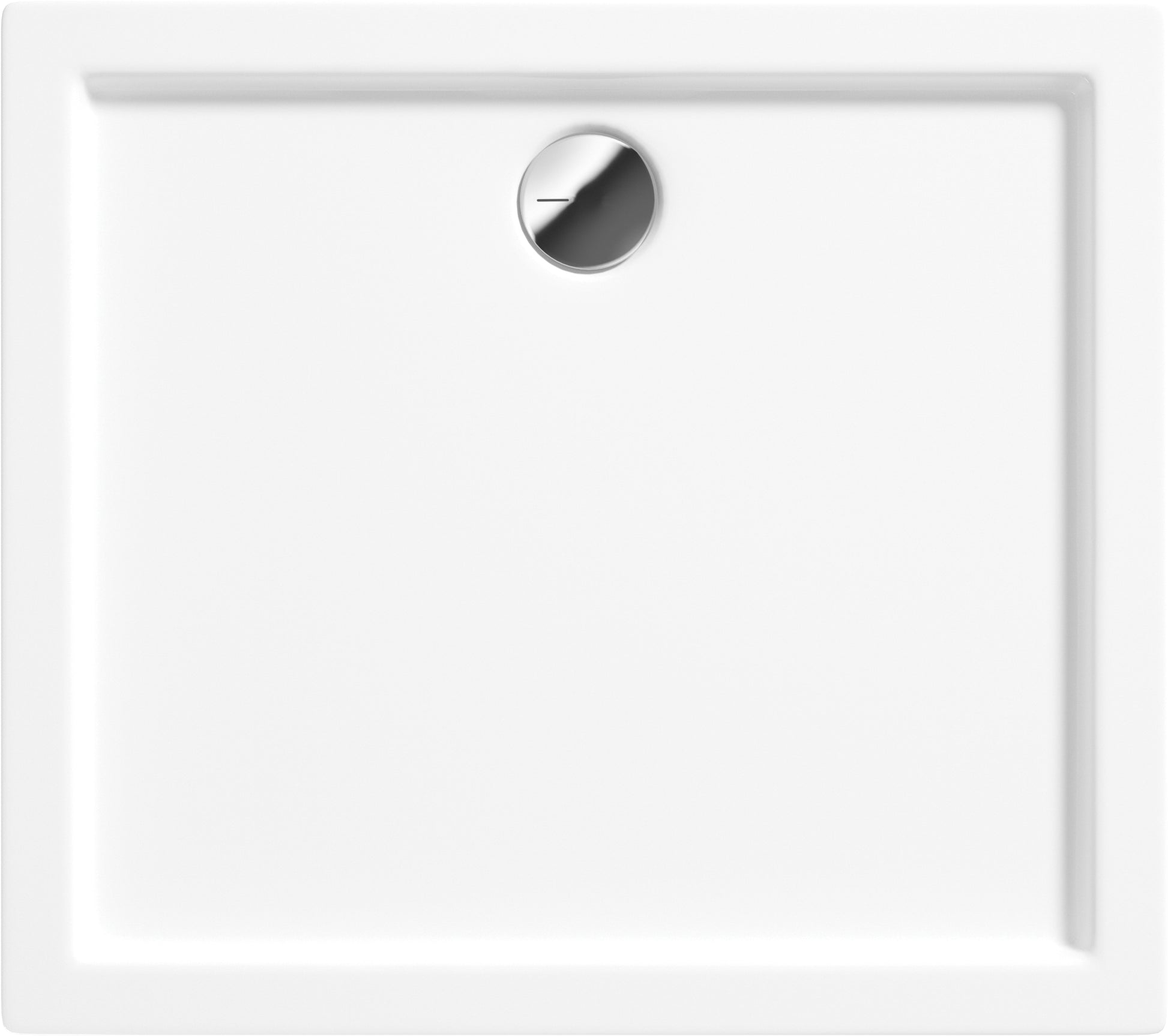 Acrylic shower tray, rectangular, 80x90 cm