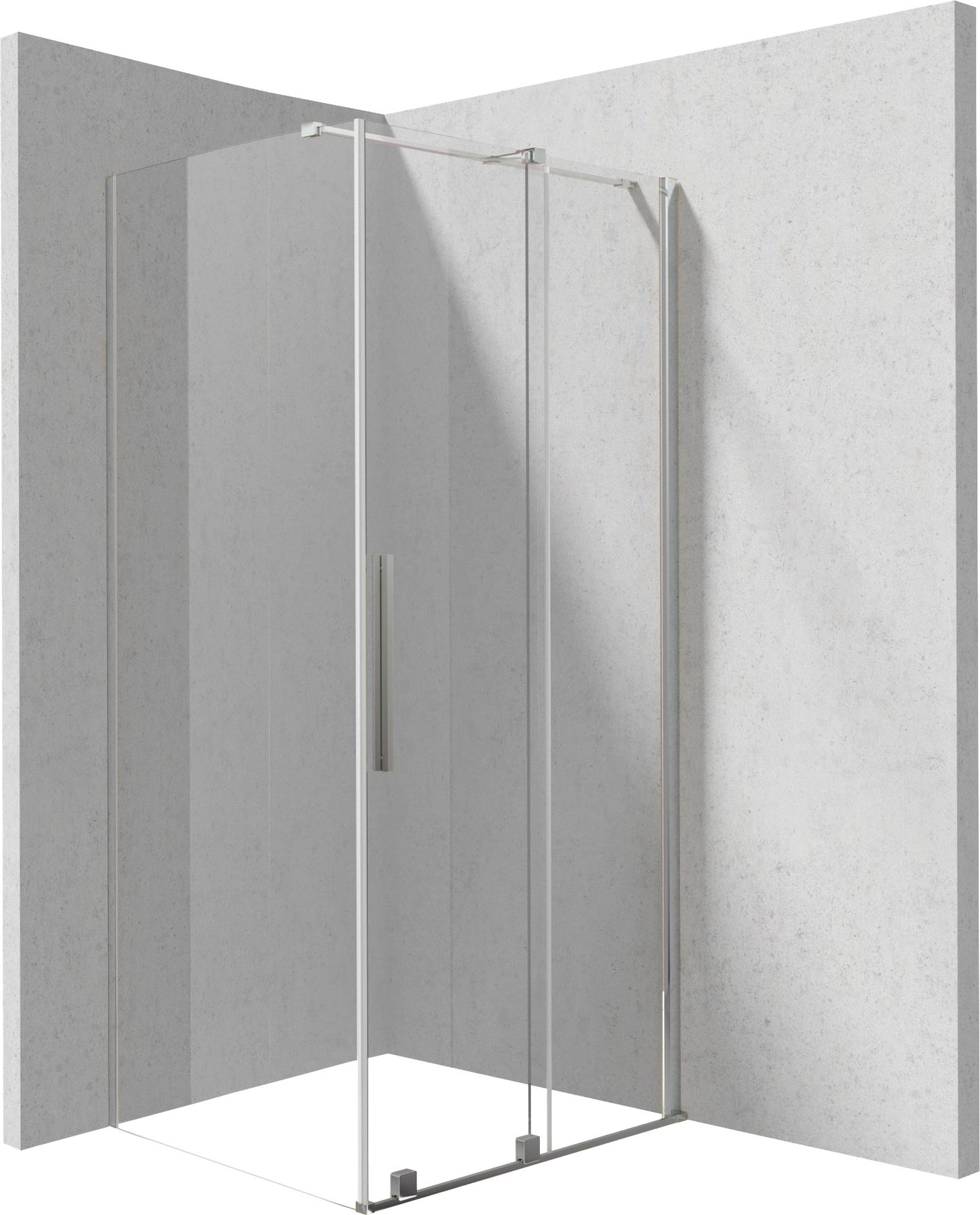 Shower cabin, rectangular, 100x80 cm