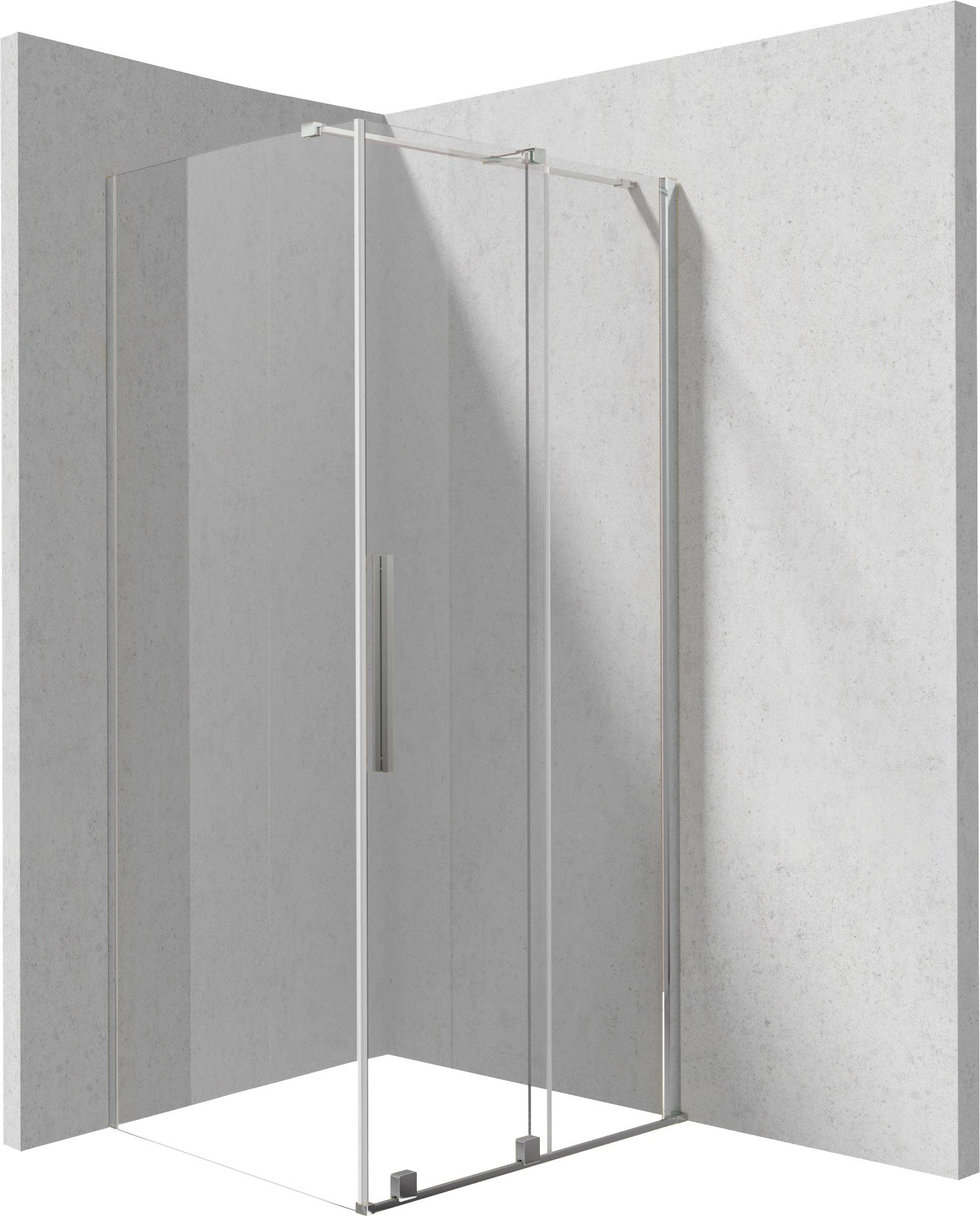 Shower cabin, rectangular, 100x90 cm
