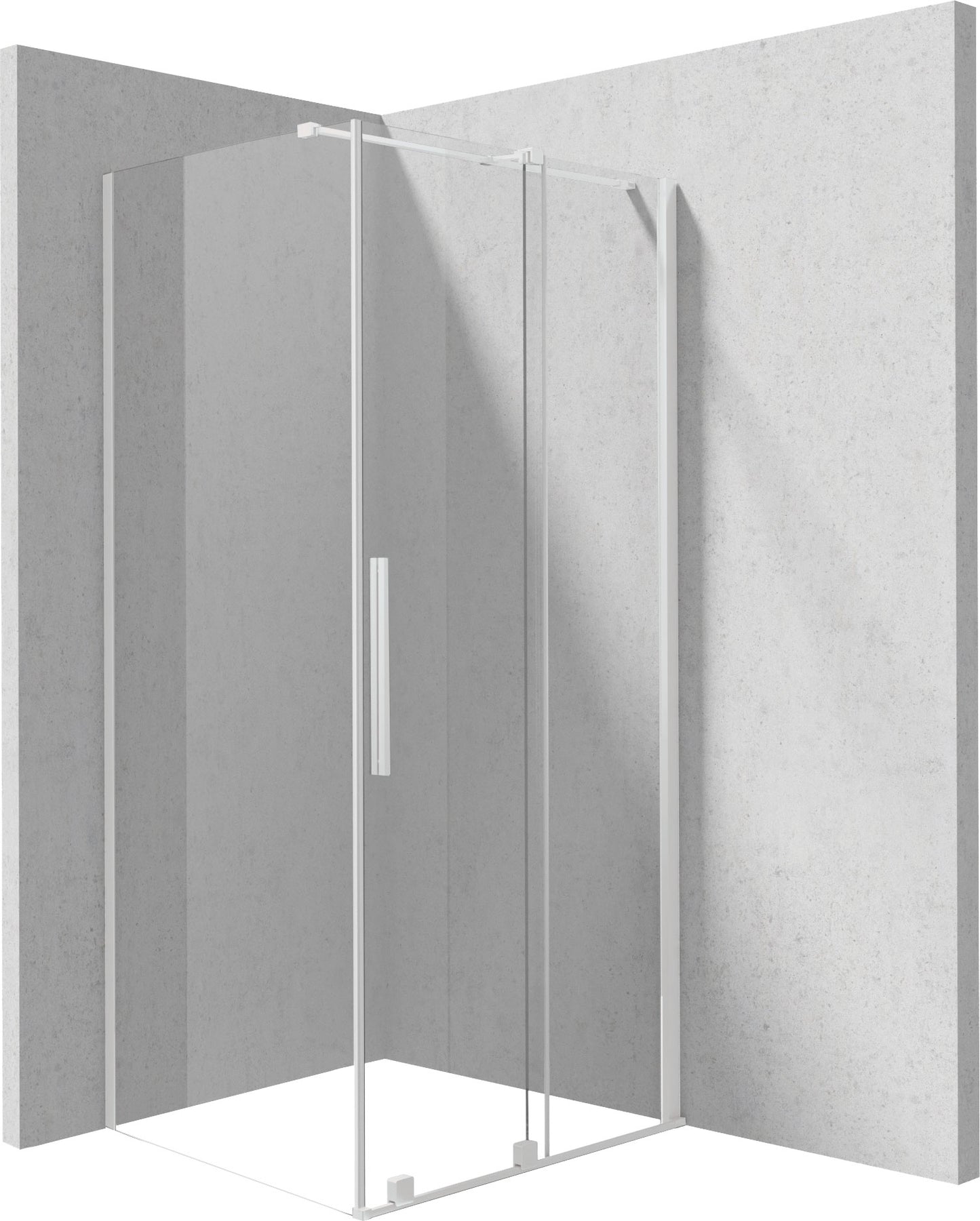Shower cabin, rectangular, 100x80 cm