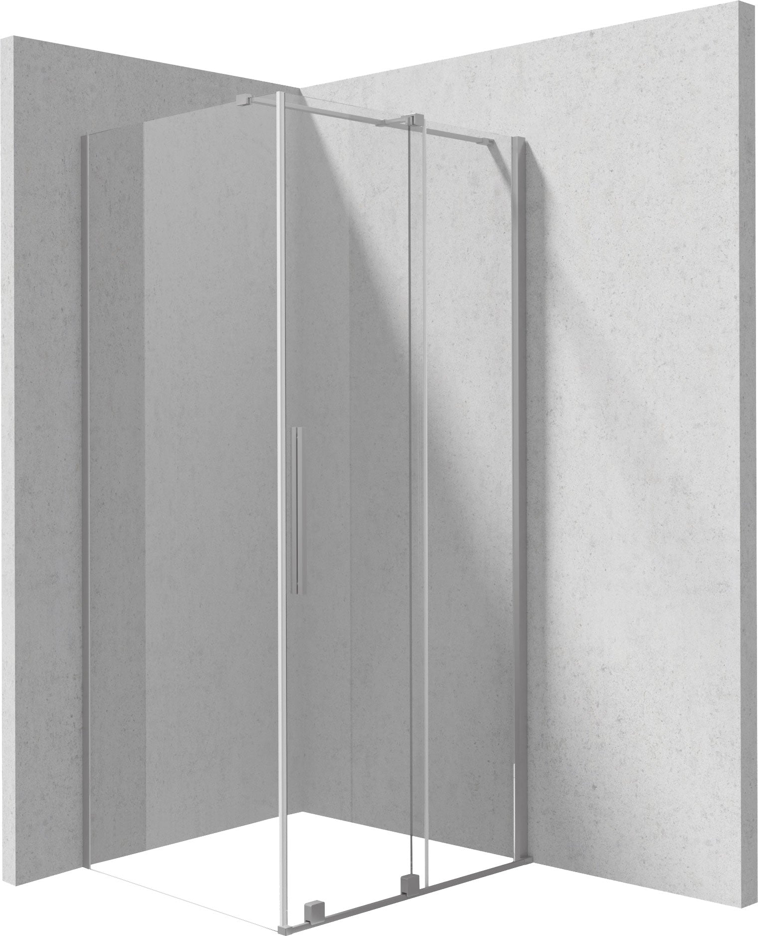 Shower cabin, rectangular, 100x80 cm