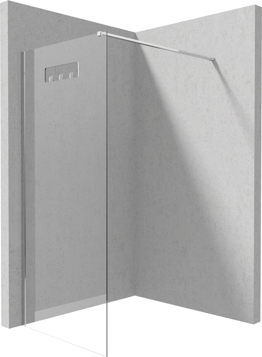 Shower cabin, walk-in, 90 cm