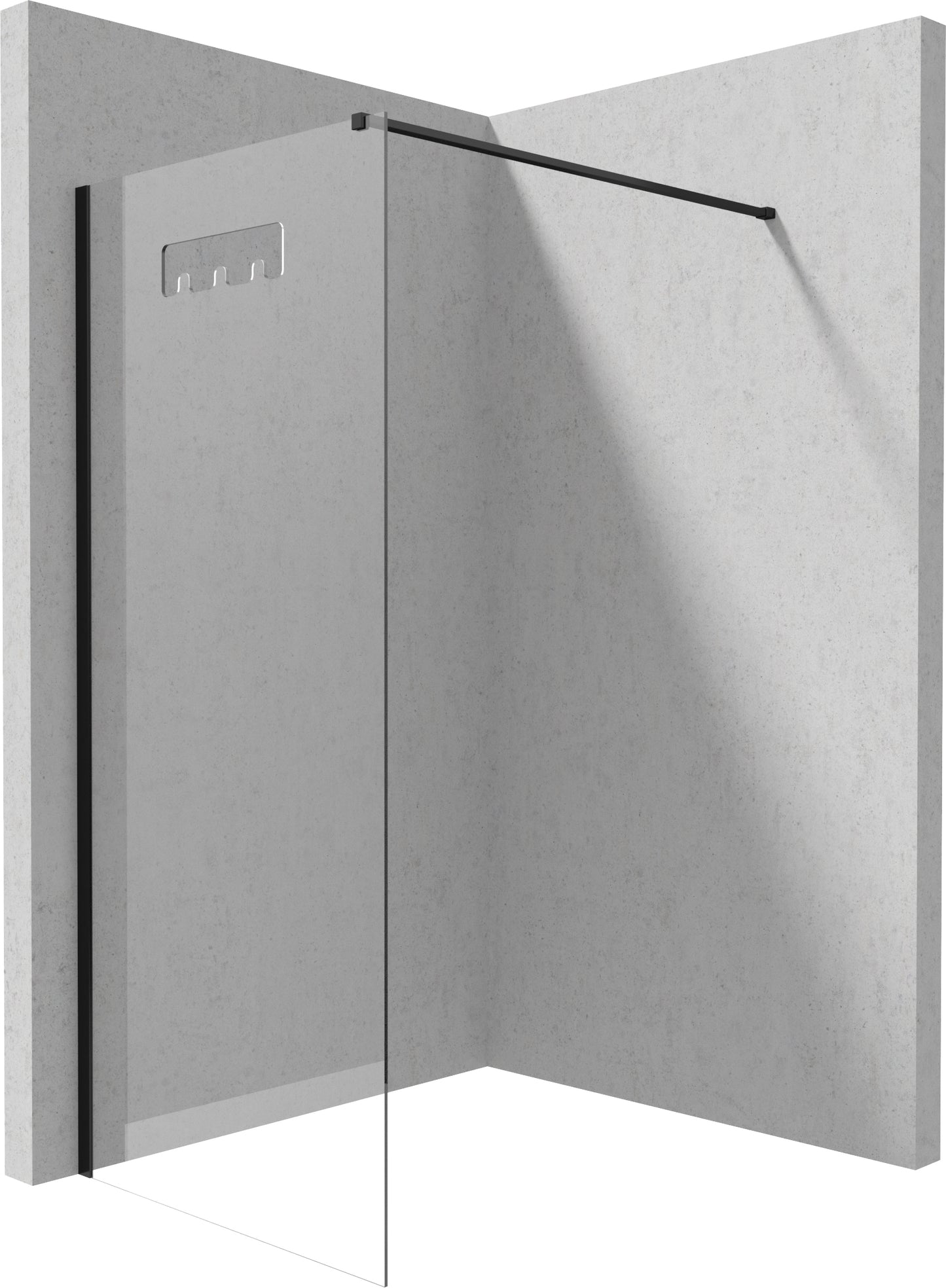 Shower cabin, walk-in, 90 cm