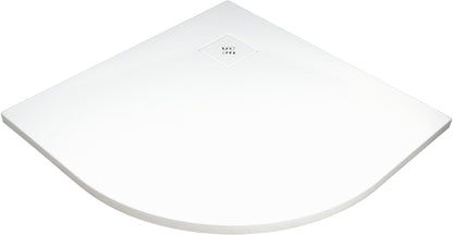 Acrylic shower tray, half round, 90x90 cm
