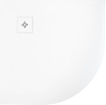 Acrylic shower tray, half round, 90x90 cm