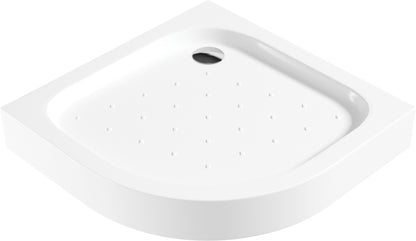 Acrylic shower tray, half round, 80 cm