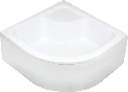 Acrylic shower tray, half round, 90x90 cm - deep