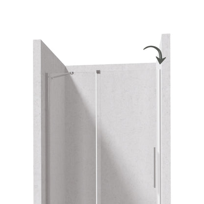 Profile for recessed door, Prizma system