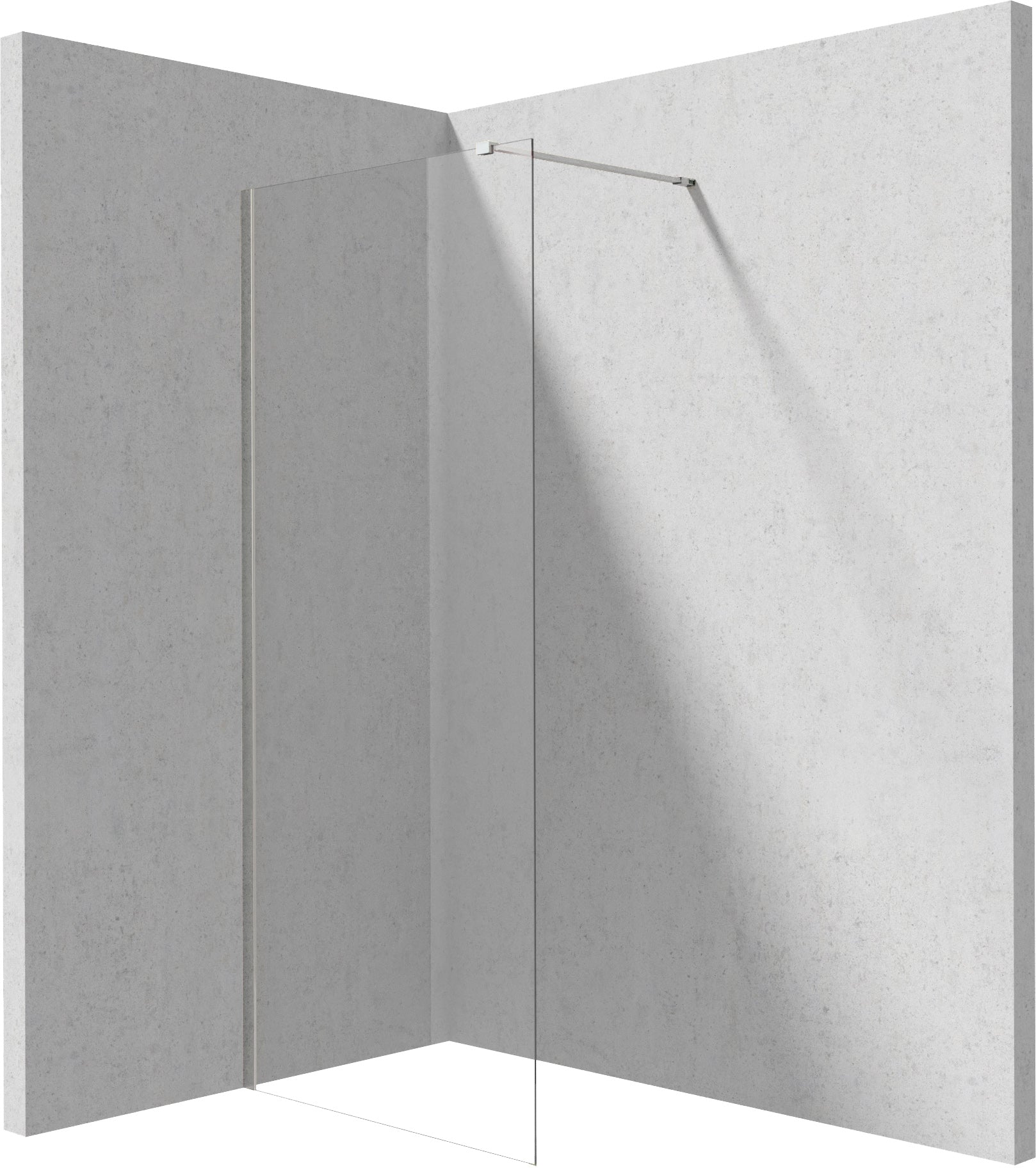 Shower wall, walk-in, 90 cm