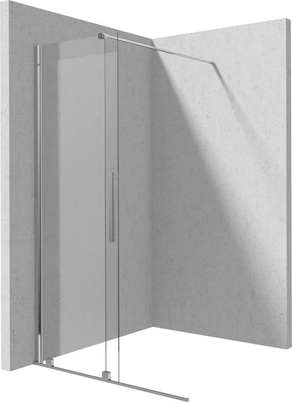 Shower wall, walk-in, 100 cm - sliding