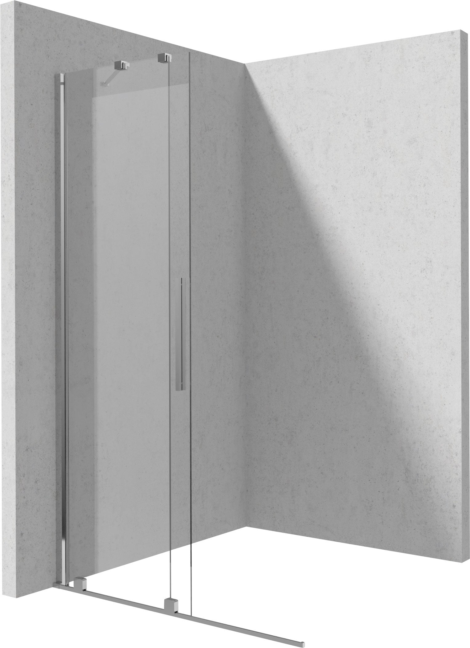 Shower wall, walk-in, 120 cm - sliding