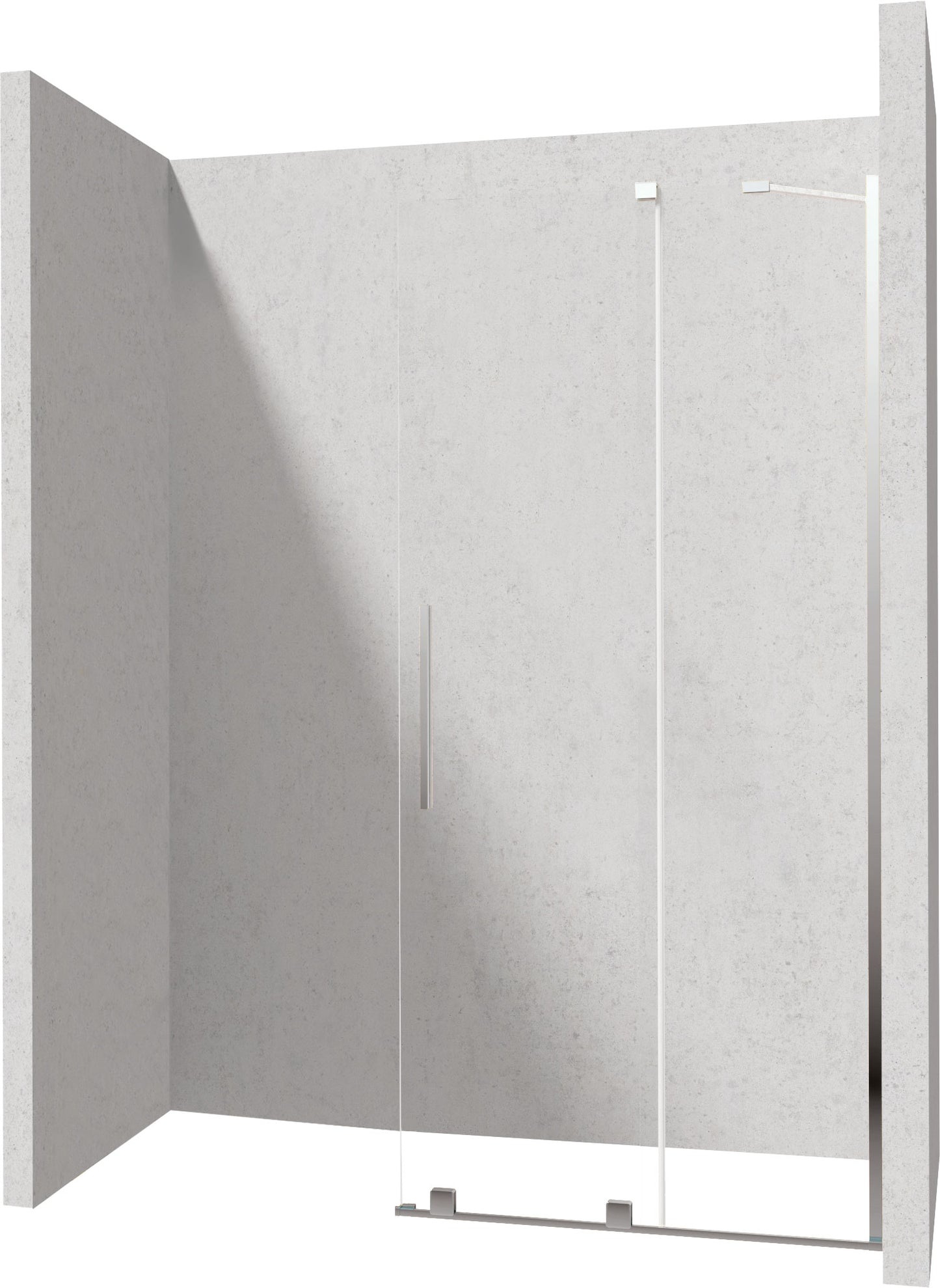Shower wall, walk-in, 100 cm - sliding