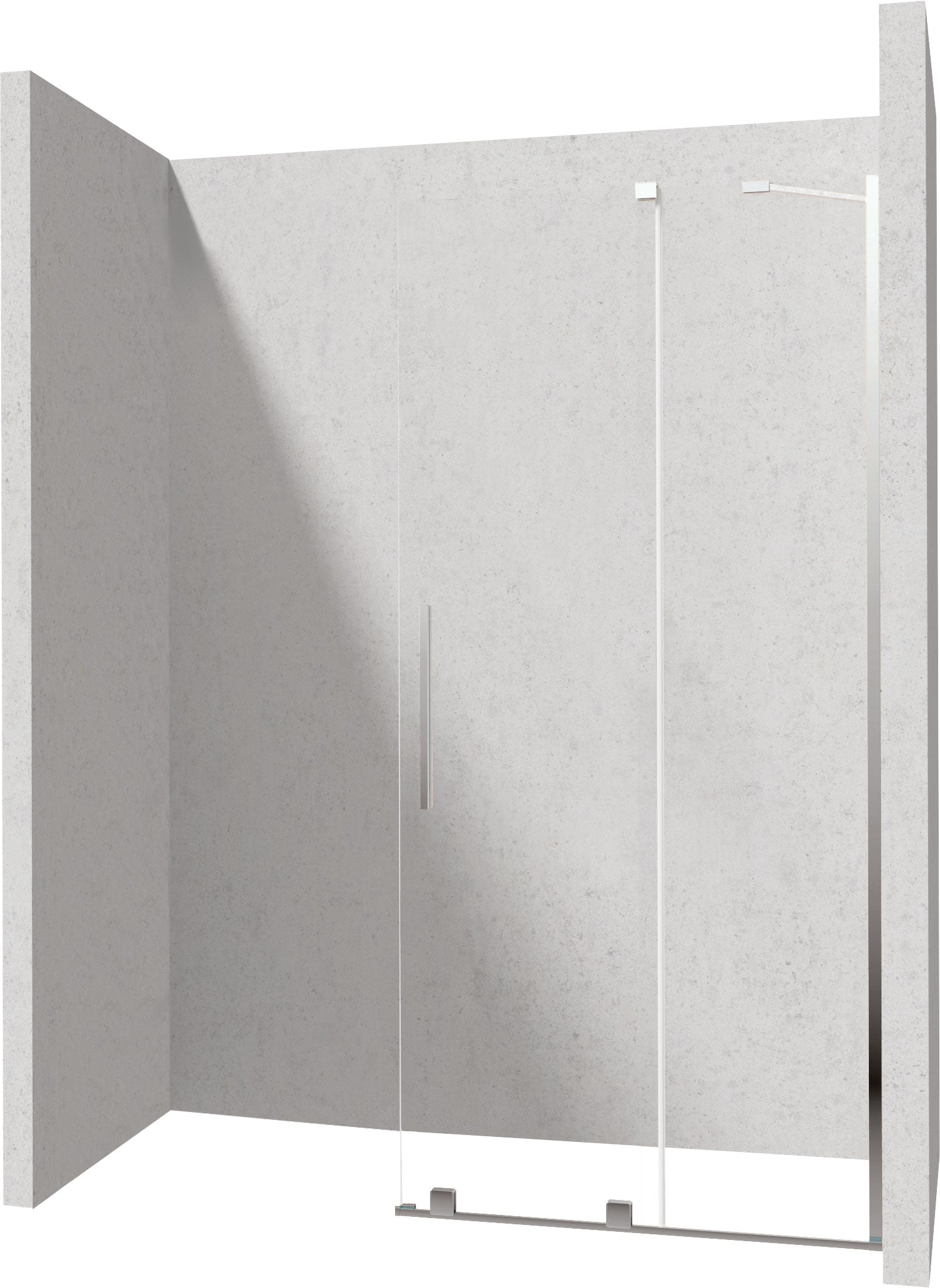 Shower wall, walk-in, 90 cm - sliding